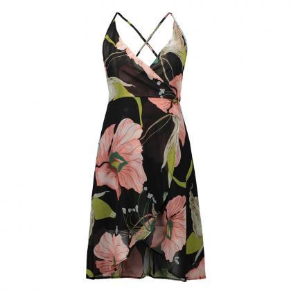 Boho Summer Women Dress Sexy V Neck..