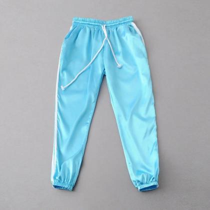 Sky Blue Casual Trousers, Joggers, ..