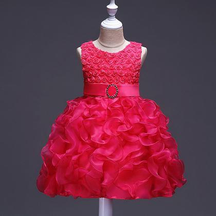 Little Girl Tutu Dress Princess 2017 Ruffles Lace..