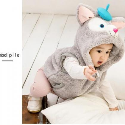 Baby Boys Girls Fleece Waistcoat Winter Warm..