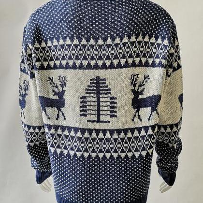  Women Knitted Sweater Christmas De..