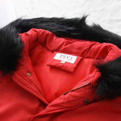 Women Parkas Coat Winter Warm Thick..