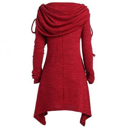 Women Asymmetric Sweatshirt Autumn..