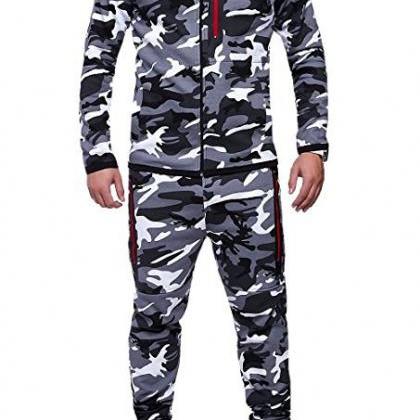  Men Camouflage Printed Tracksuit H..