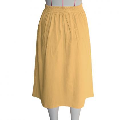 Women A-Line Skirt High Waist Summe..