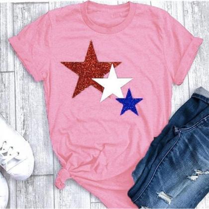 Women T Shirt Summer Short Sleeve O..