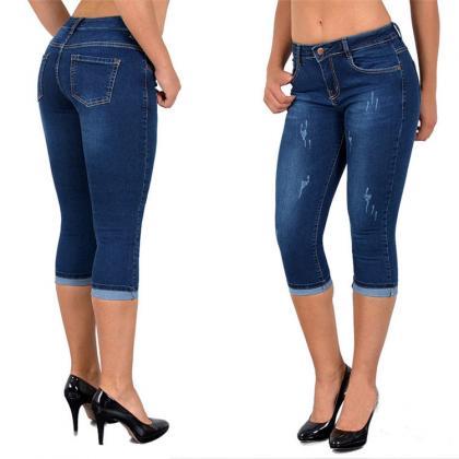  Women Jeans Summer High Waist Plus..