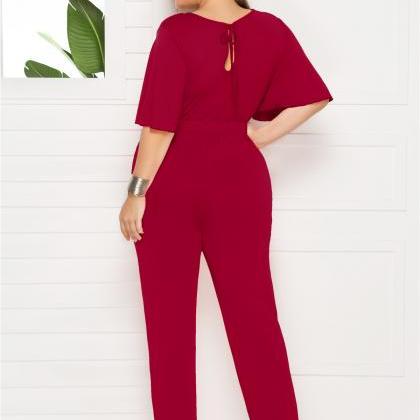 red jumpsuit work