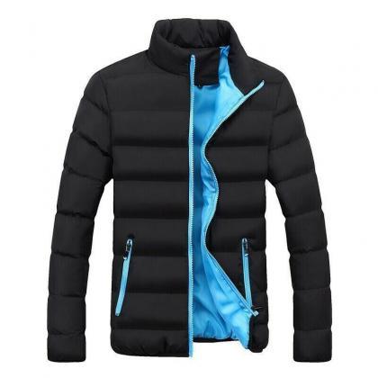 Men Winter Bubble Slim Fit Puffer Quilted Cotton..