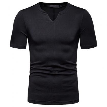 Fashion short Sleeve V-Neck T Shirt..