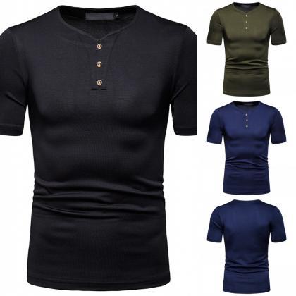 New Men T-Shir High Stretch Loose S..
