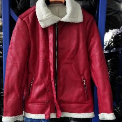 men autumn winter coat Solid Warm T..