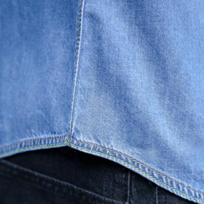 Men Denim shirt coat Long Sleeves s..