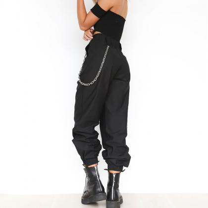 Women Cargo Pants Autumn Vintage Ch..
