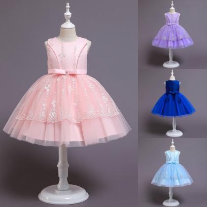 Baby Girls Clothes Teens Lace Embroidery Evening..
