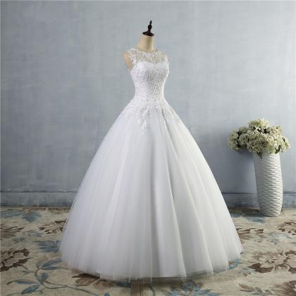 Women wedding dress plus size O nec..