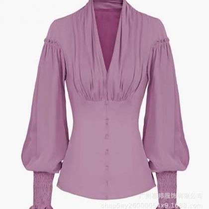  Women Victorian Shirt,Long Sleeve ..