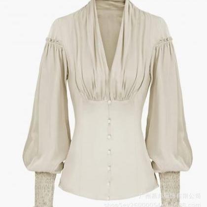  Women Victorian Shirt,Long Sleeve ..