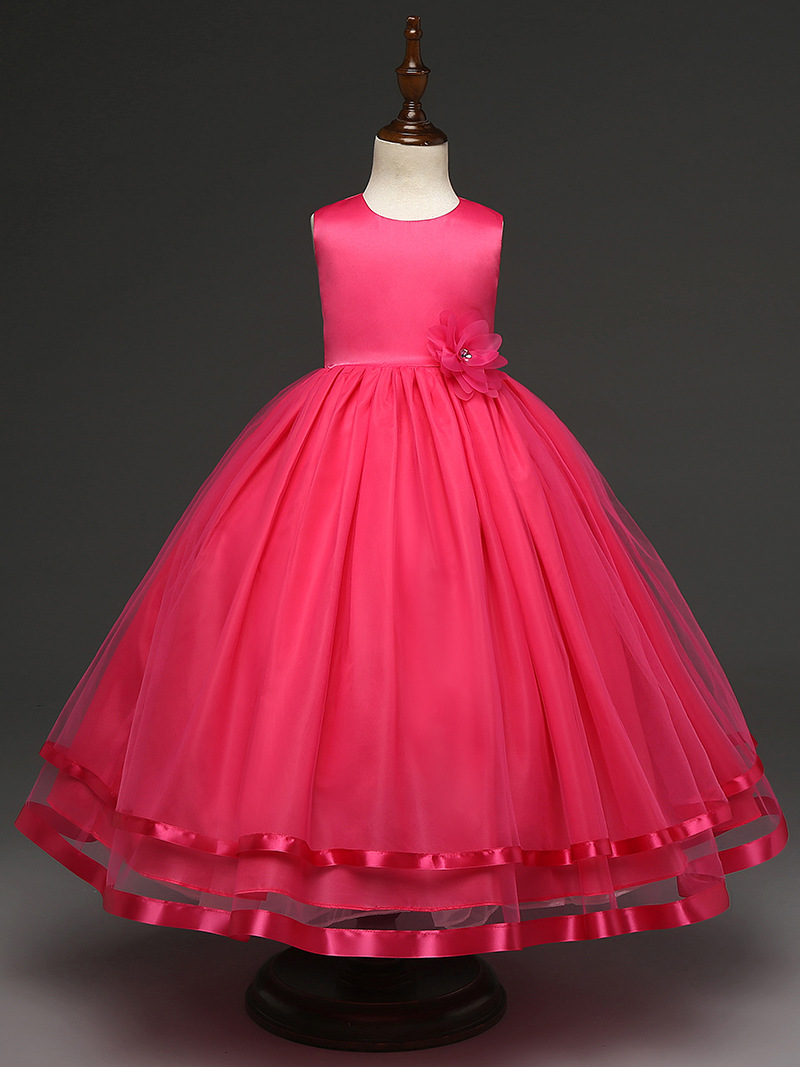 kids hot pink dress