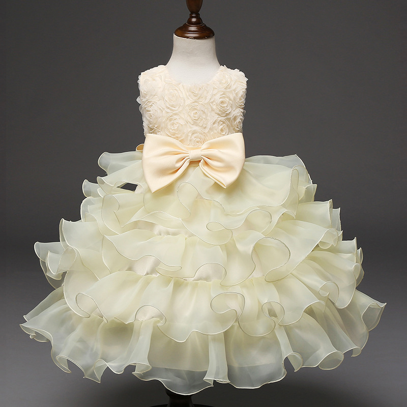 yellow christening dress
