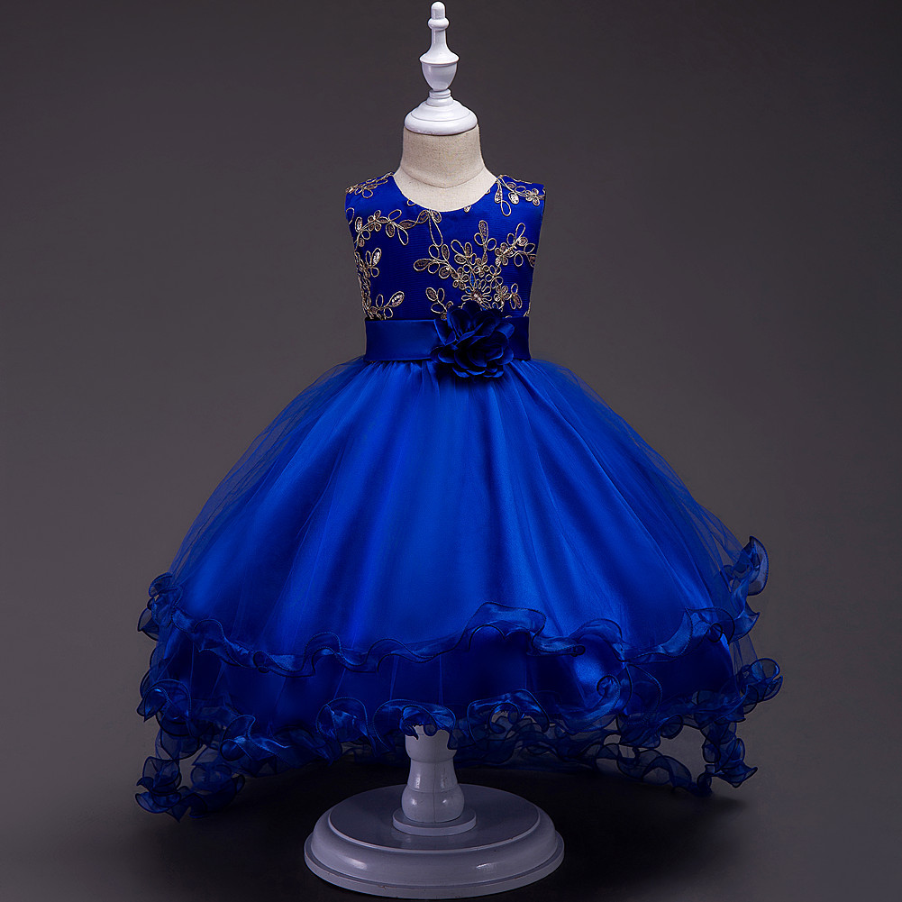 royal blue childrens bridesmaid dresses