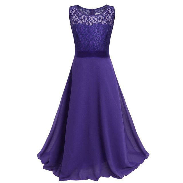 dark purple girls dress