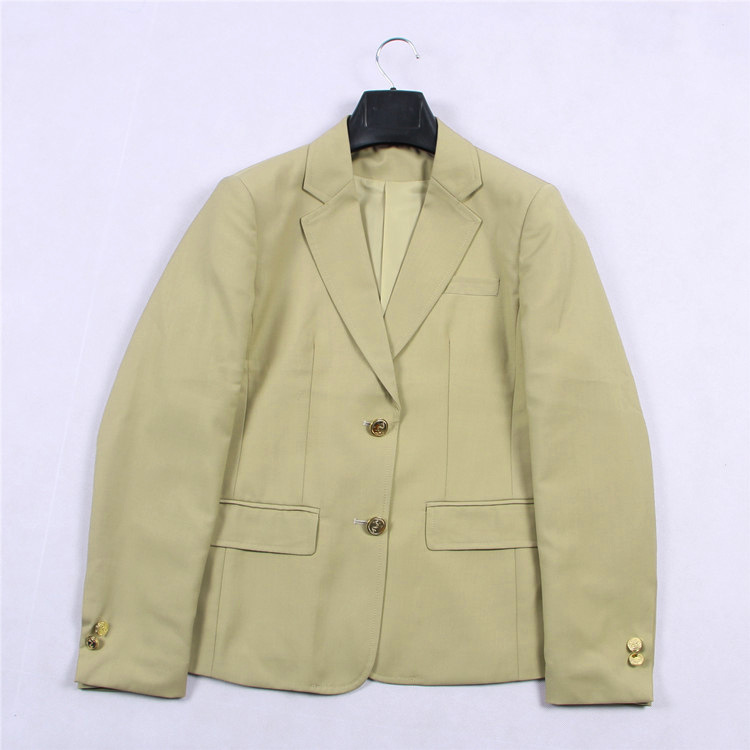 Japanese JK Women Girl School Uniform Suit Coat Students Jacket Blazer Outerwear khaki