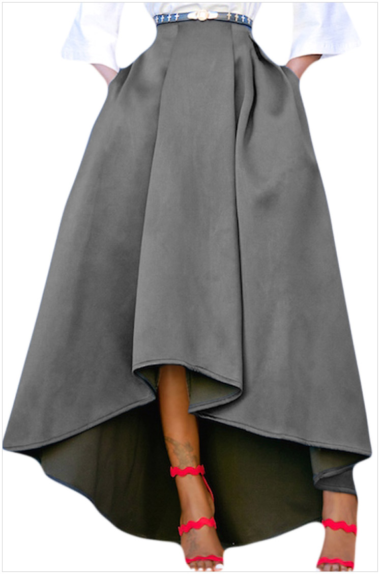 high low skirt with pockets