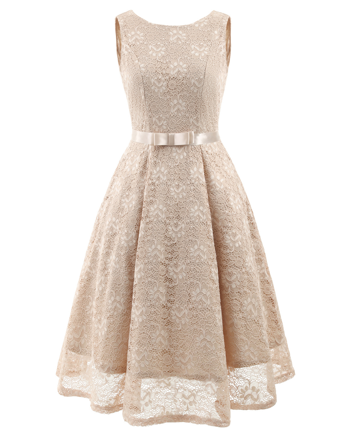 champagne swing dress