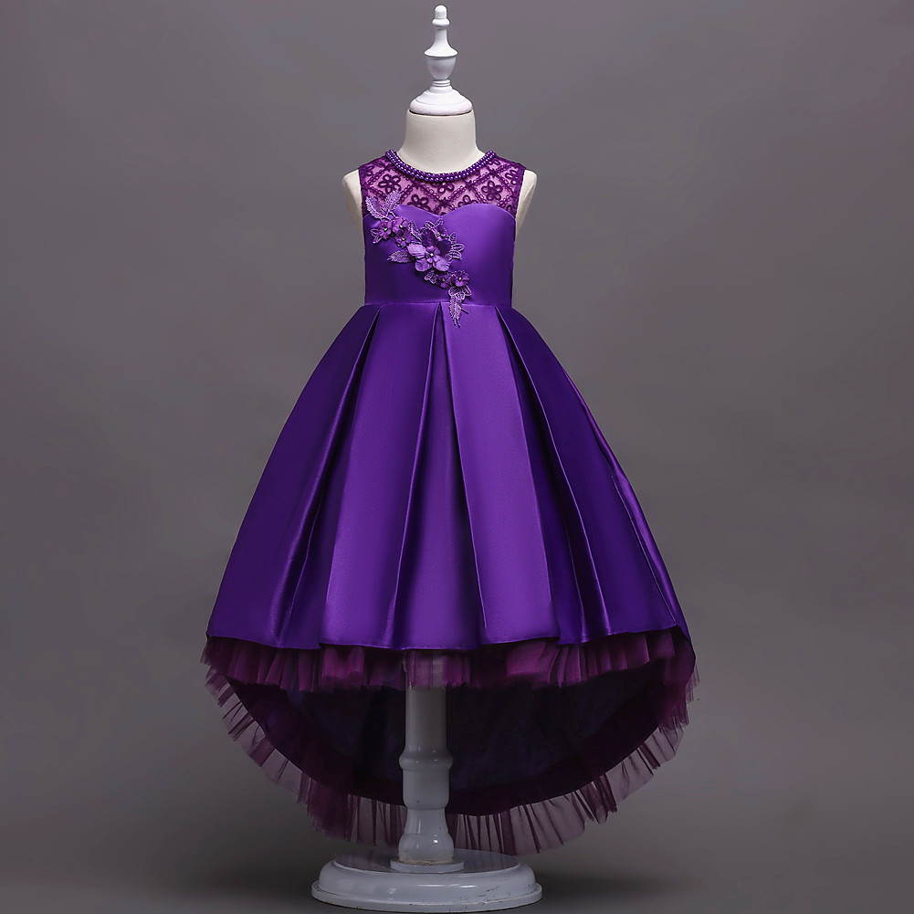violet gown for kids