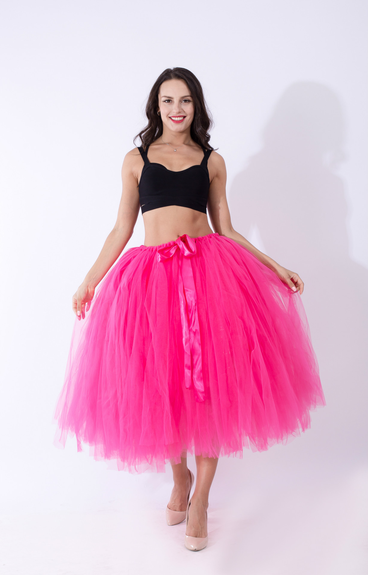 hot pink tulle skirt womens Cinosural International School