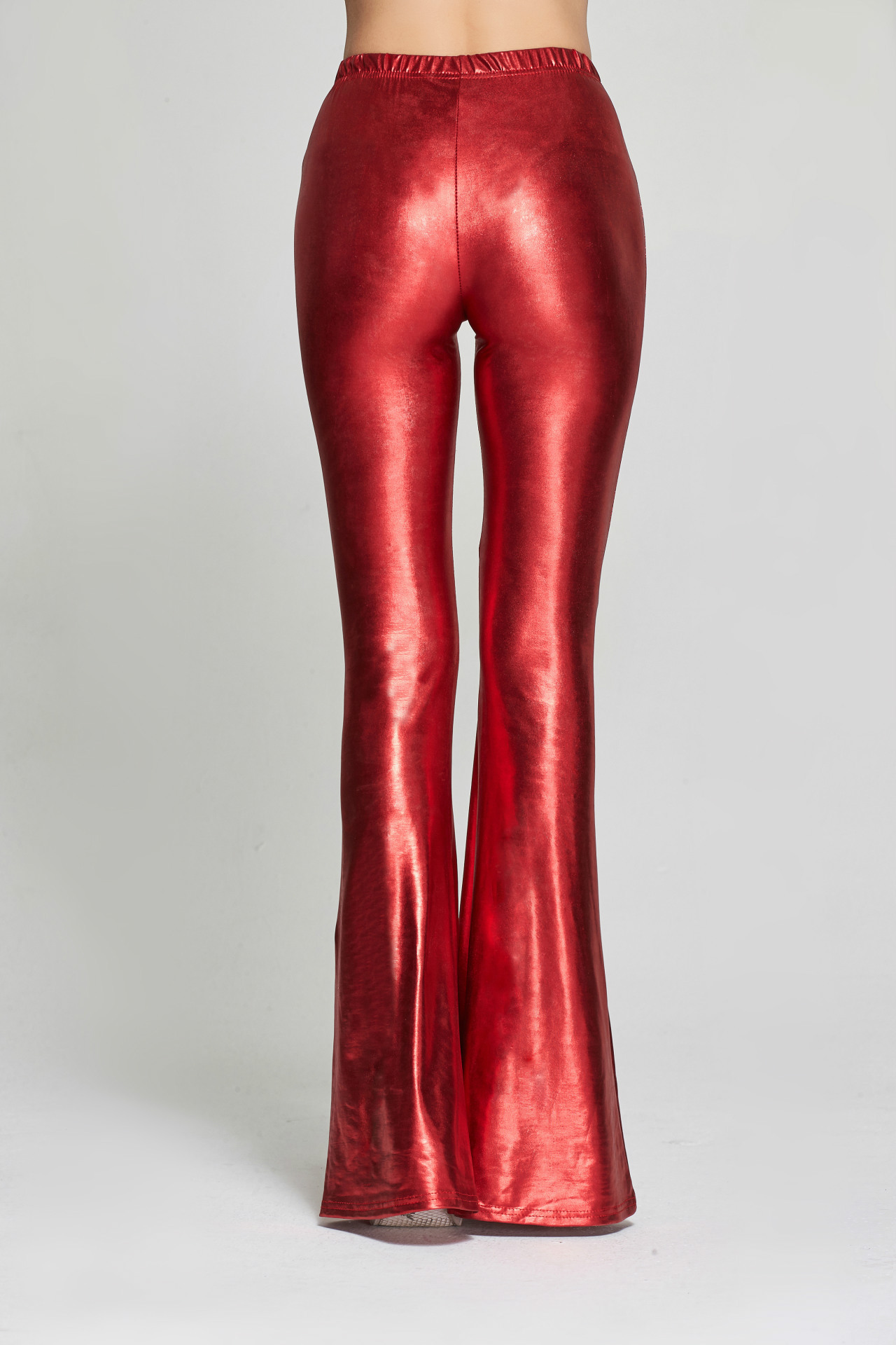 red glitter trousers