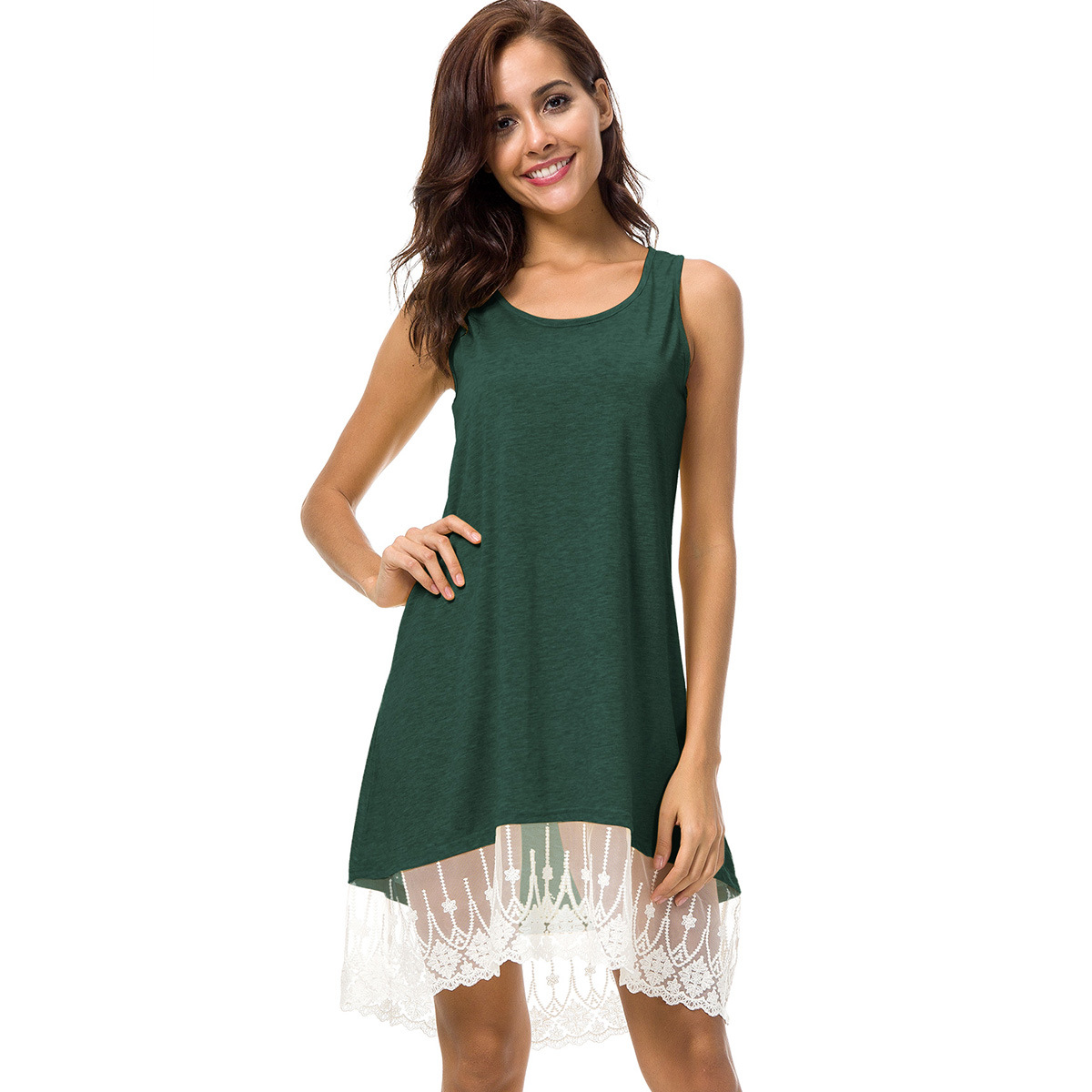 scoop neck shift dress