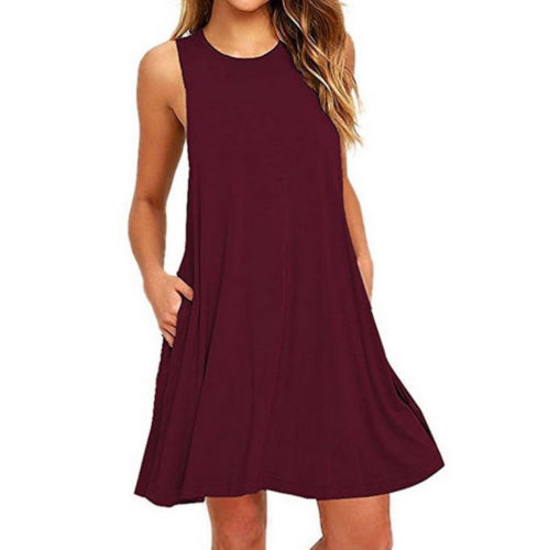 maroon sundress