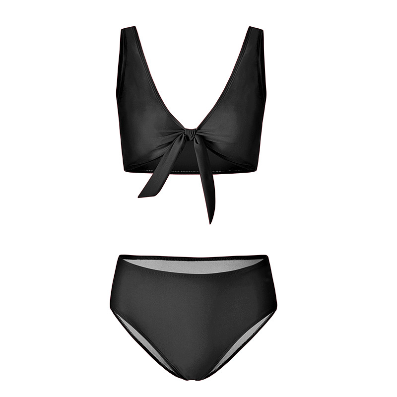 black bow bathing suit