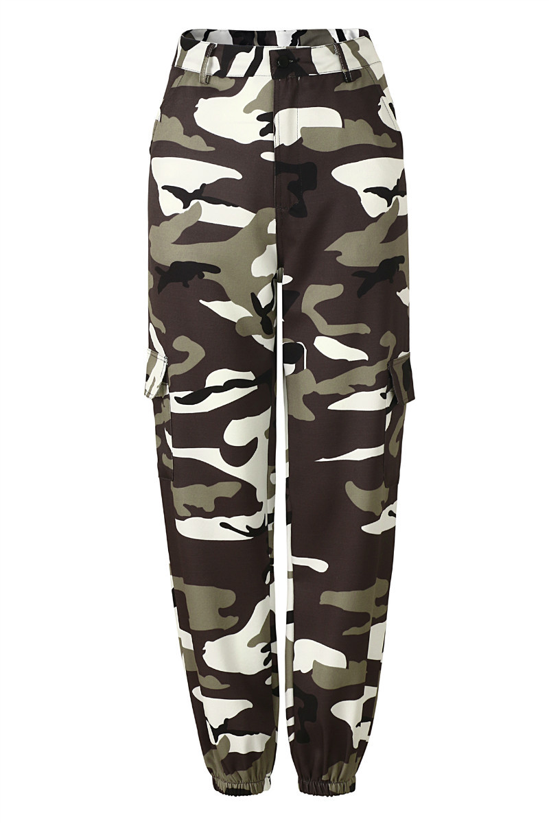 camouflage cargo sweatpants