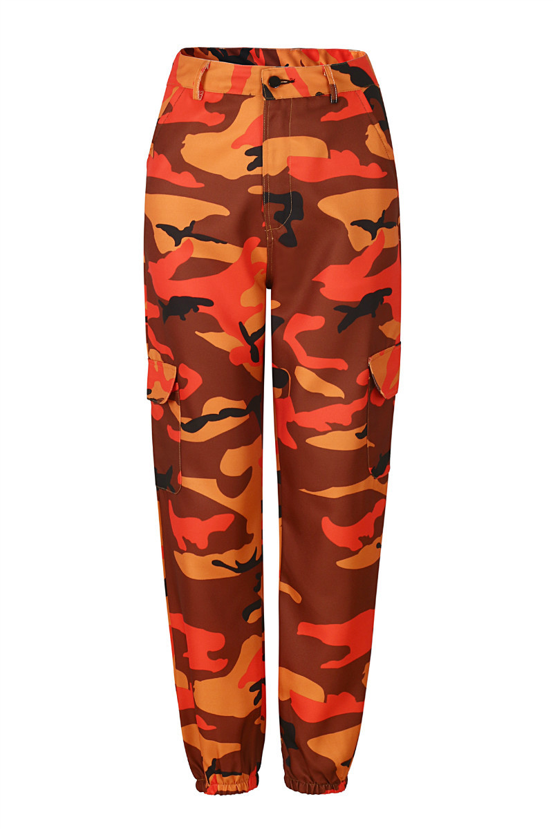 womens orange sweatpants