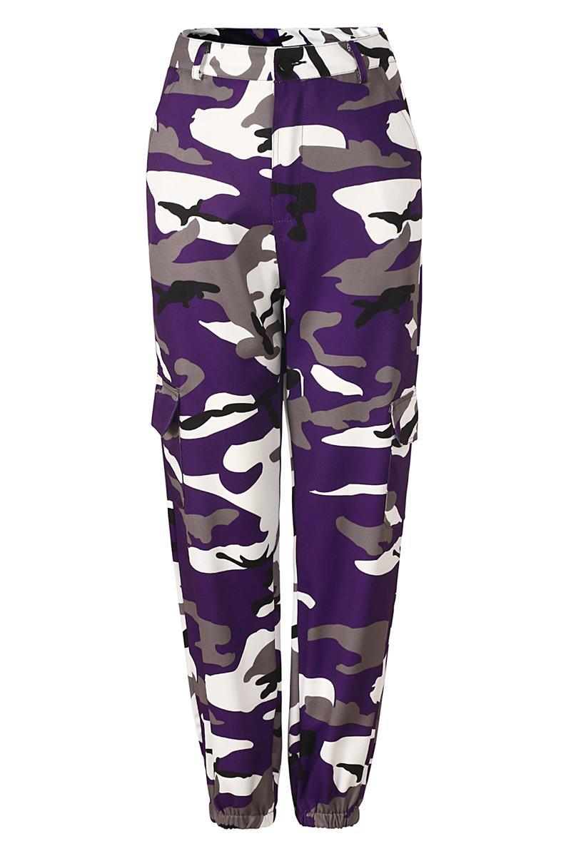 purple camo joggers