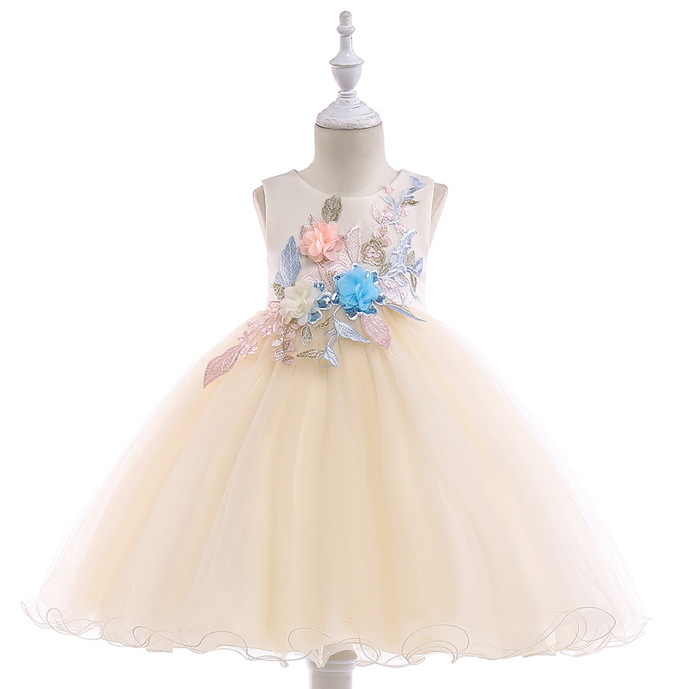 pale yellow flower girl dresses