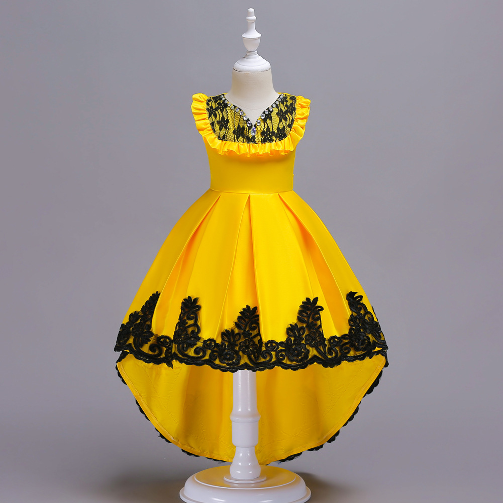 yellow gown for kids