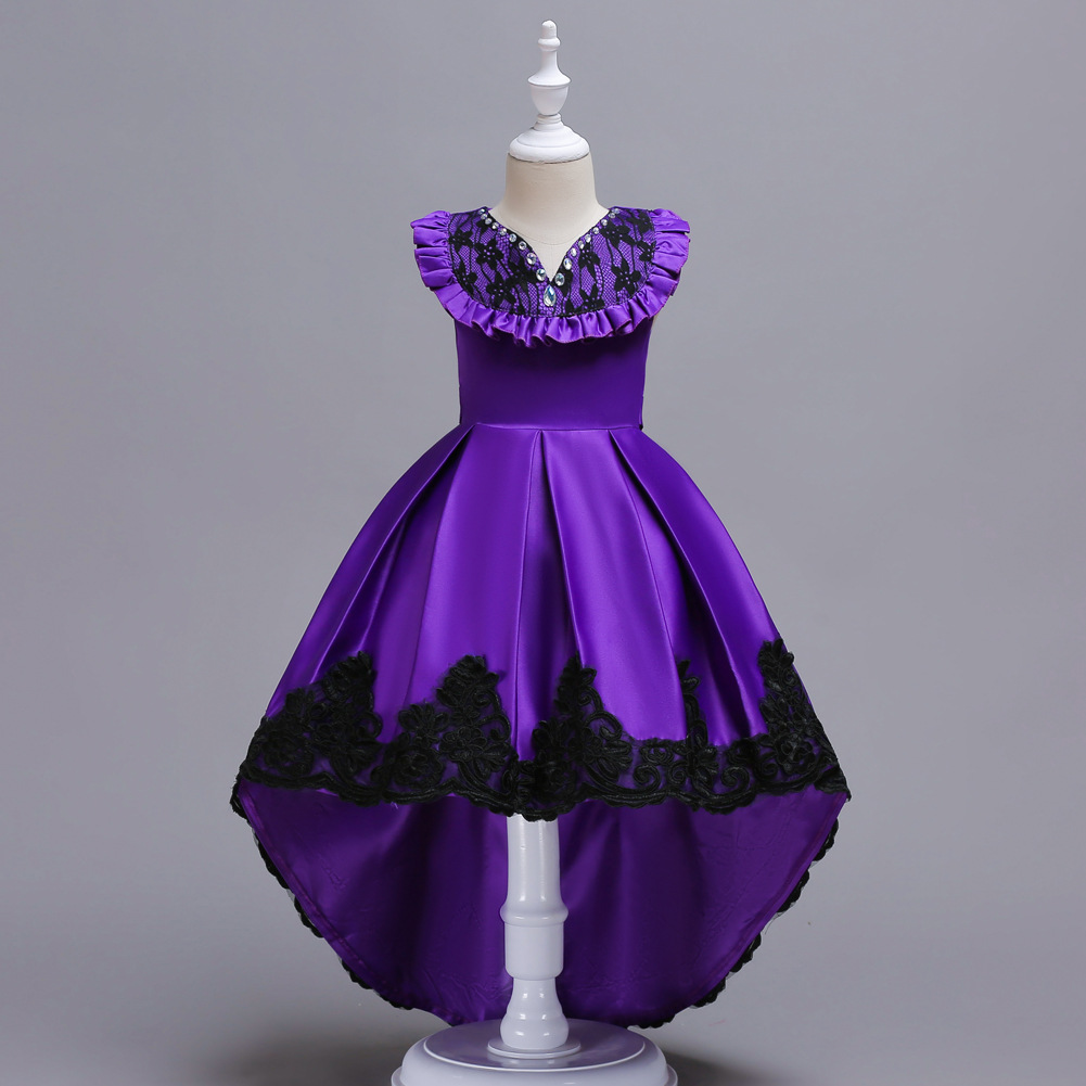 violet gown for kids