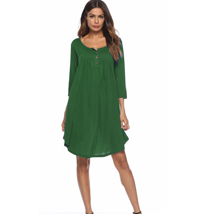 plus size green t shirt dress