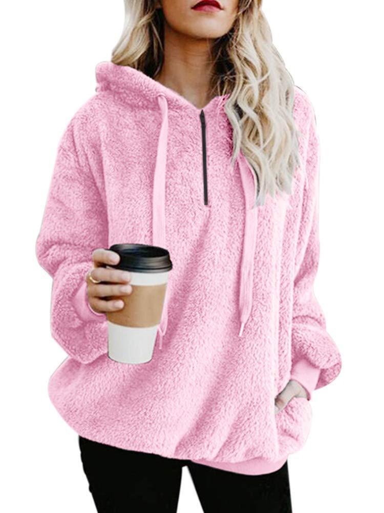 fluffy hoodie women's