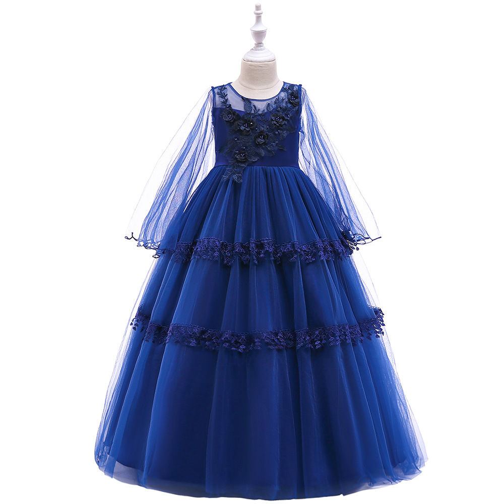 Children's Party Dress Long Sleeves