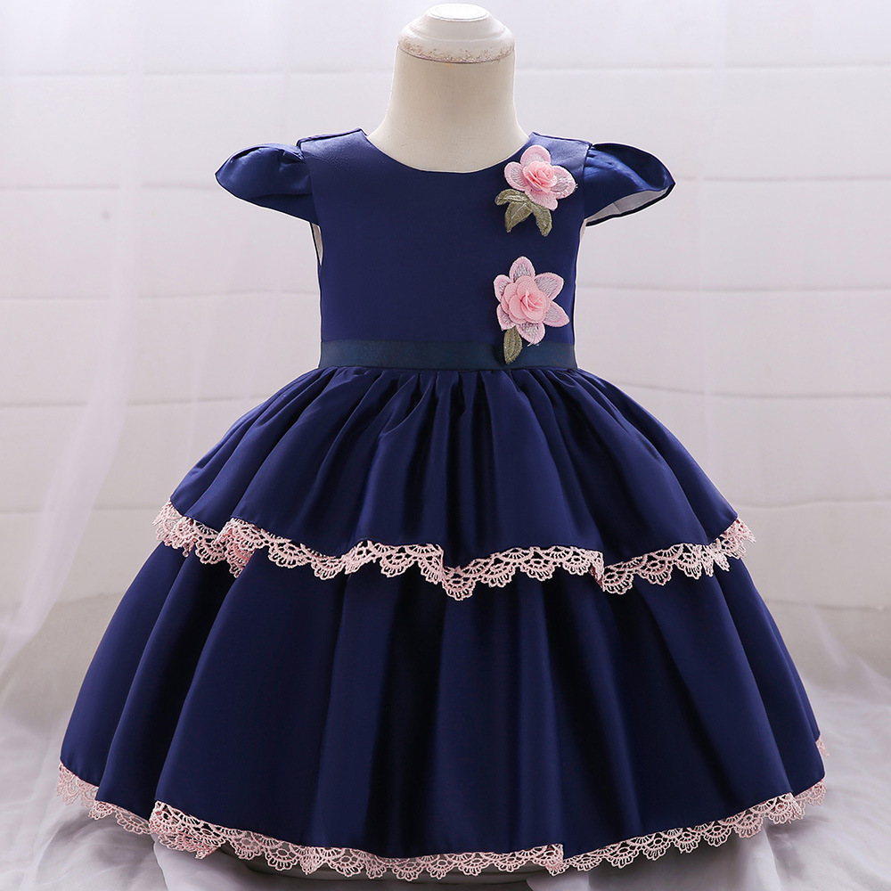 navy blue gown for kids