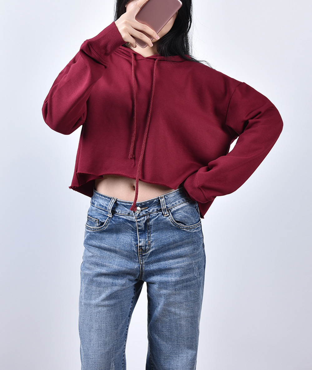 wine color hoodie