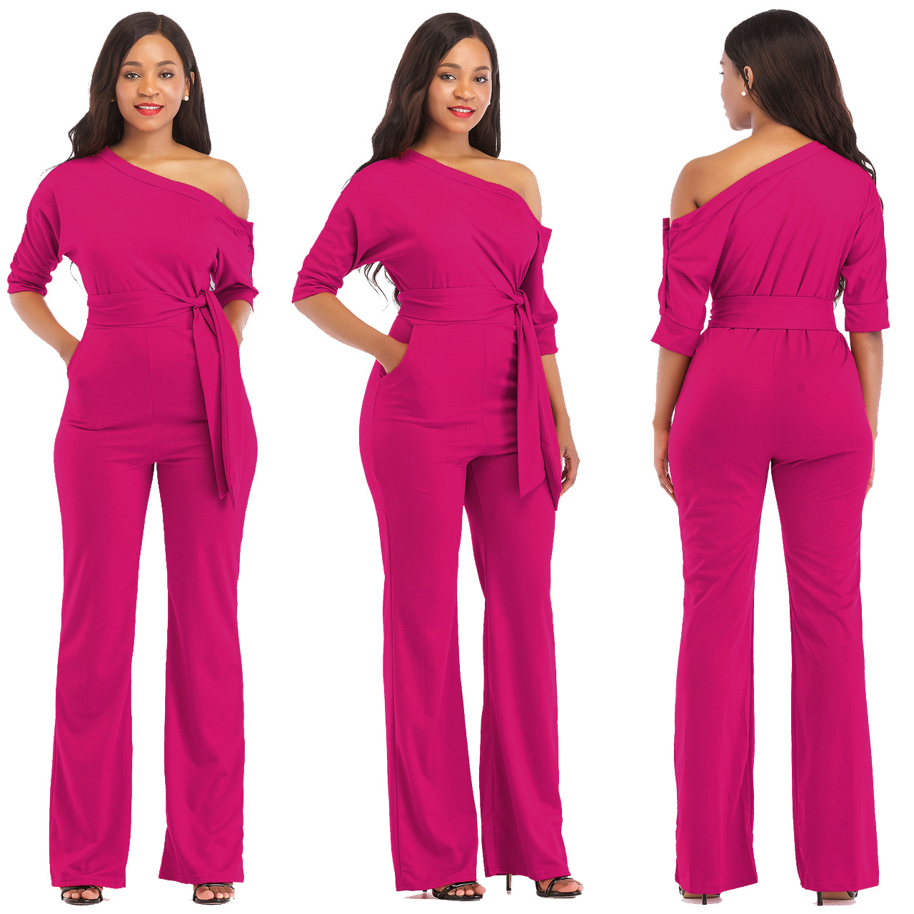 pink plus jumpsuit