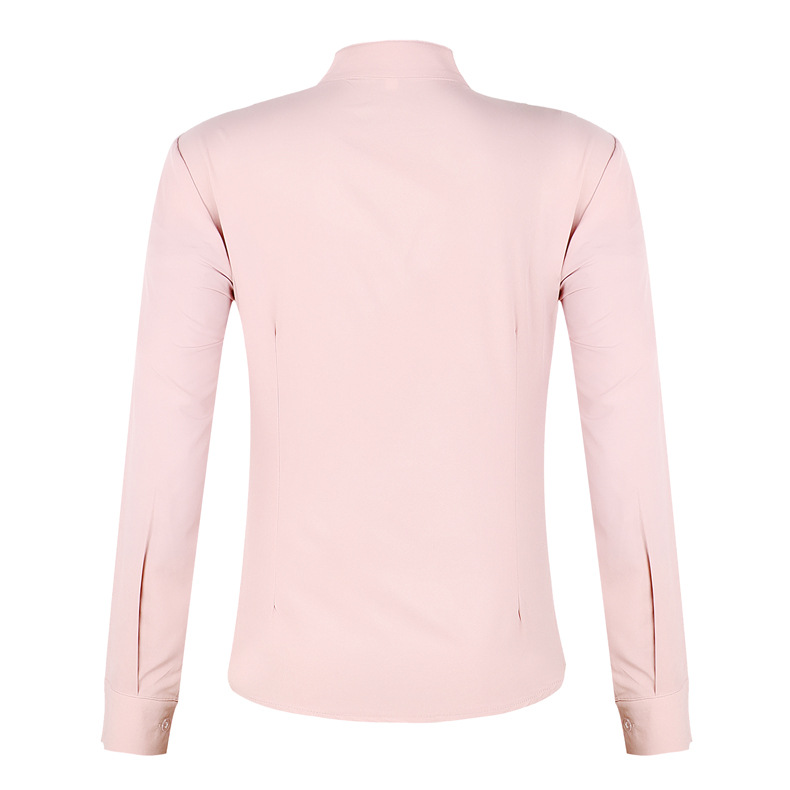 Women Blouse Spring Autumn Ruffles Long Sleeve Casual Slim Work