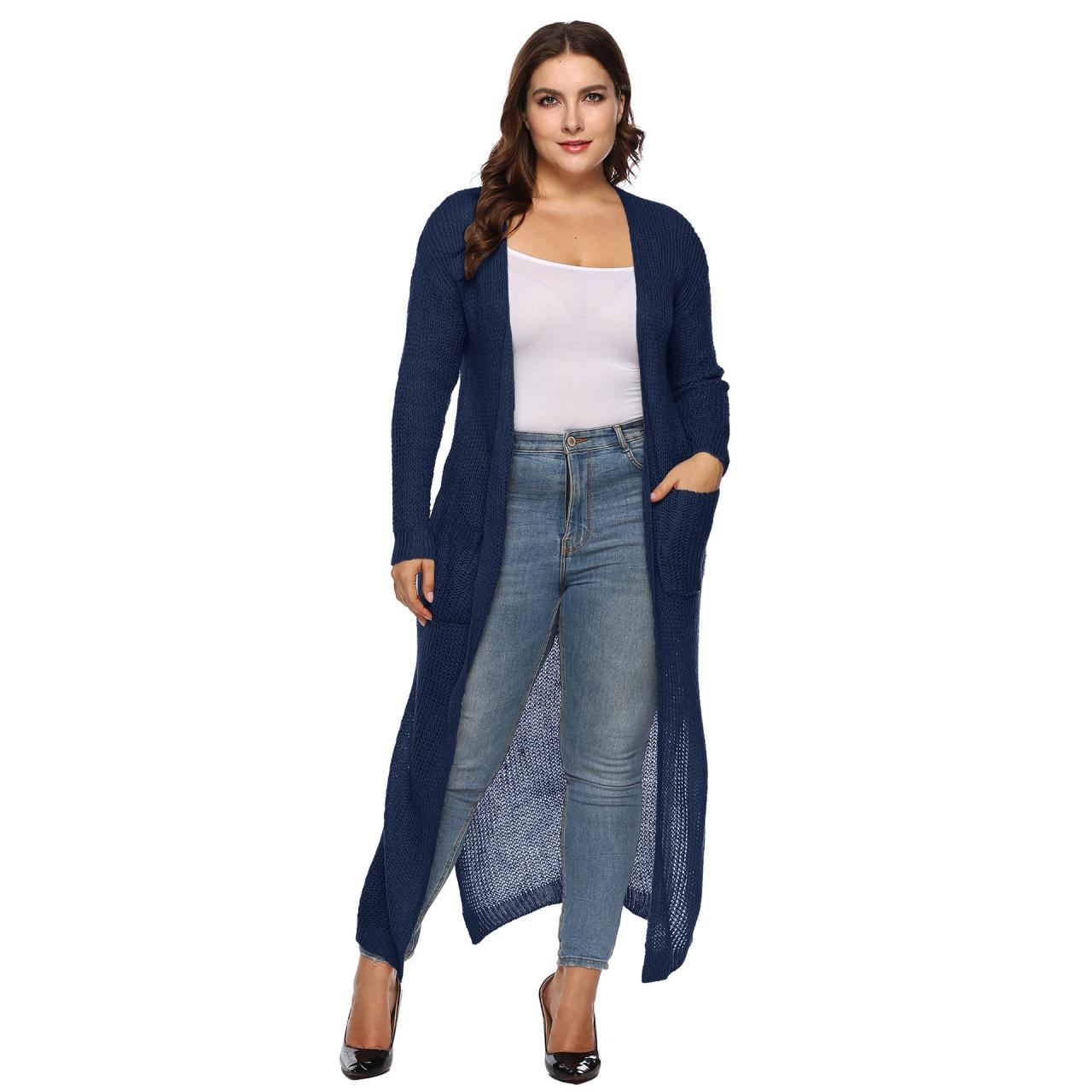 plus size maxi sweater coats