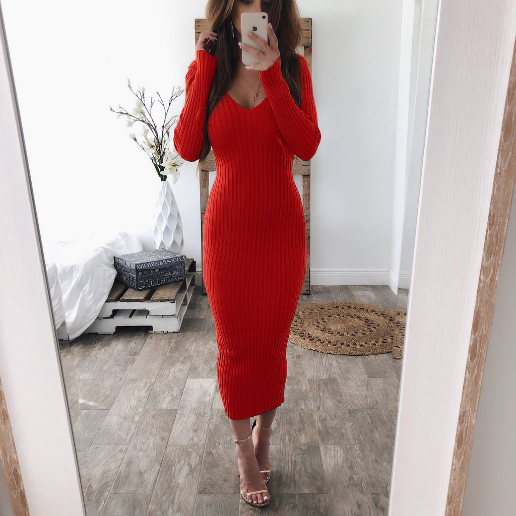 long pencil dress